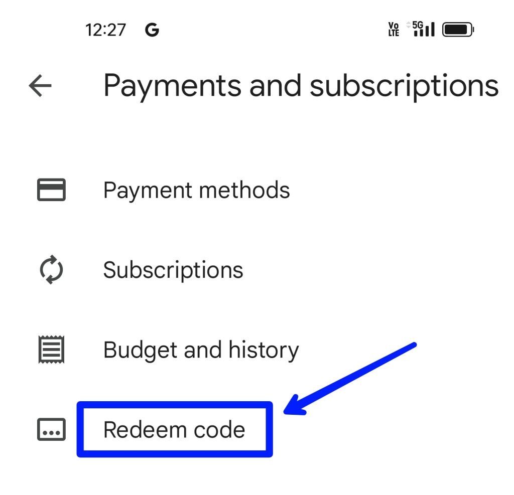 Google Play Redeem Code Today
