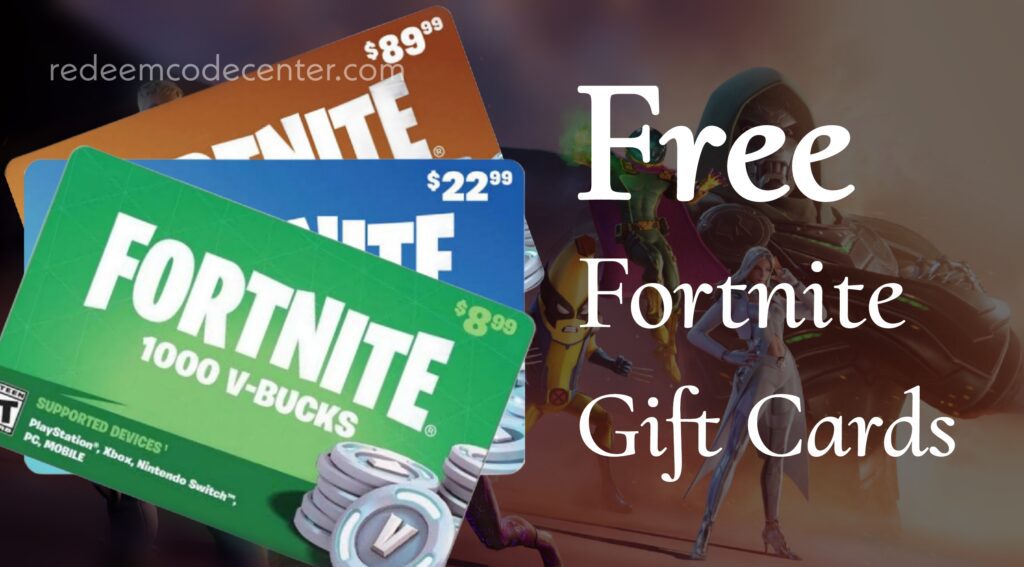 Free Fortnite Gift Cards