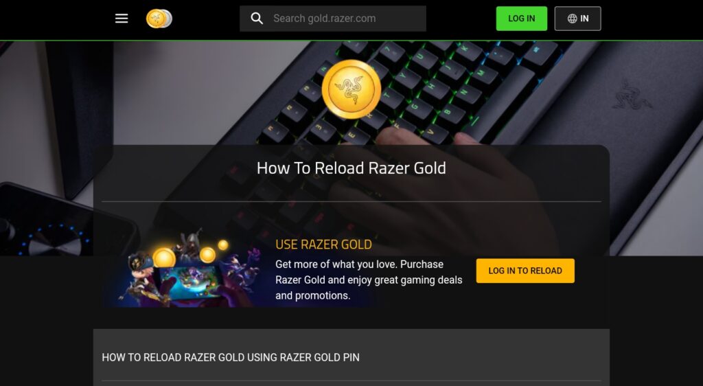 Free Razer Gold PIN