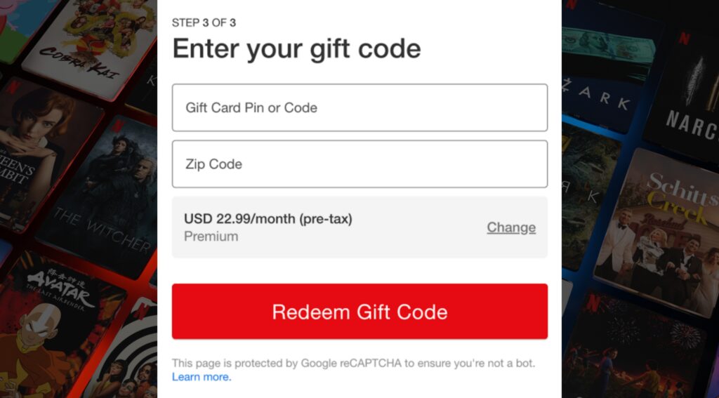 Free Netflix Gift Card