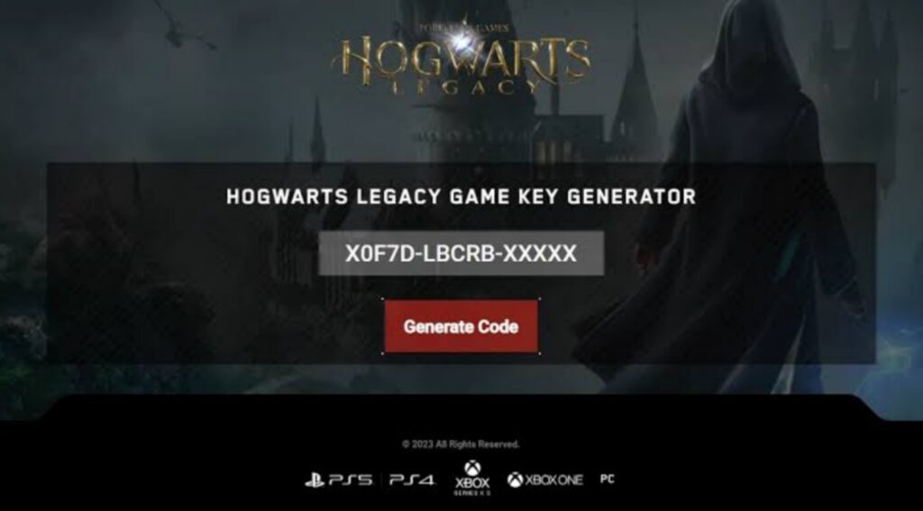 Free Hogwarts Legacy Redeem Code